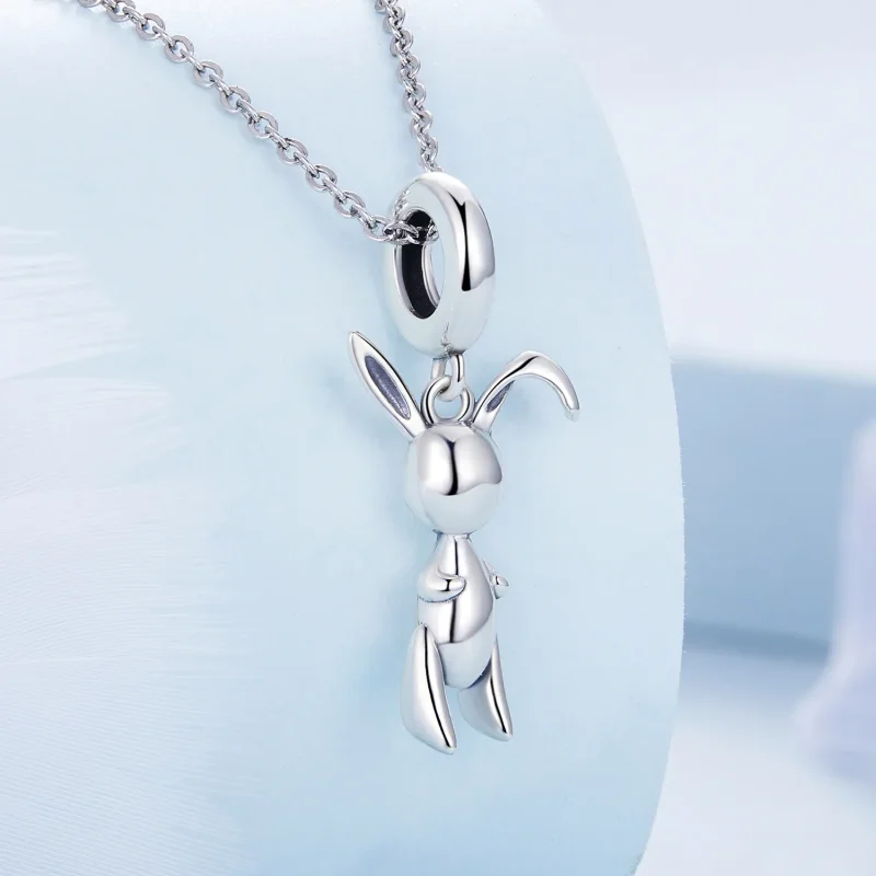 (image for) PANDORA Style Balloon Bunny Dangle Charm - BSC692 - View 2