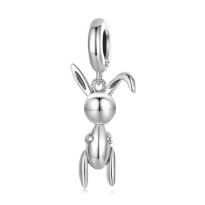 (image for) PANDORA Style Balloon Bunny Dangle Charm - BSC692