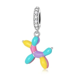 (image for) PANDORA Style Balloon Puppy Dangle Charm - SCC2217