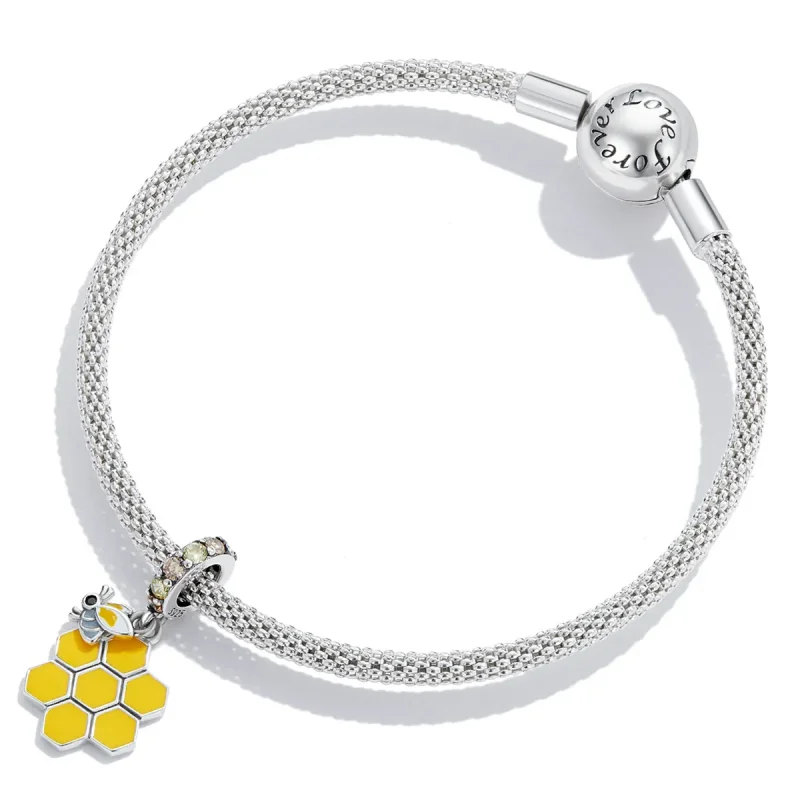 (image for) PANDORA Style Bees and Hive Dangle Charm - SCC2186 - View 4