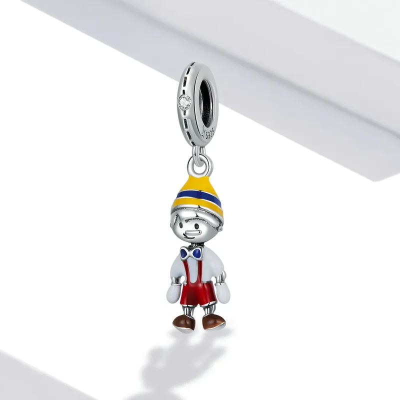 (image for) PANDORA Style Boy's Overalls Dangle Charm - SCC2083 - View 2