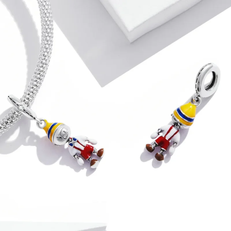 (image for) PANDORA Style Boy's Overalls Dangle Charm - SCC2083 - View 4