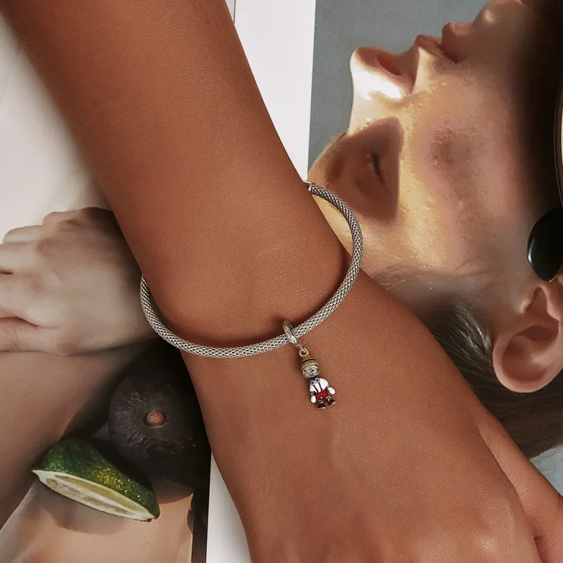 (image for) PANDORA Style Boy's Overalls Dangle Charm - SCC2083 - View 6