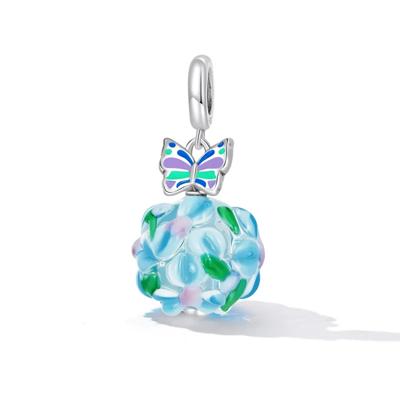 (image for) PANDORA Style Butterflies Dangle Charm - SCC2214 - View 2