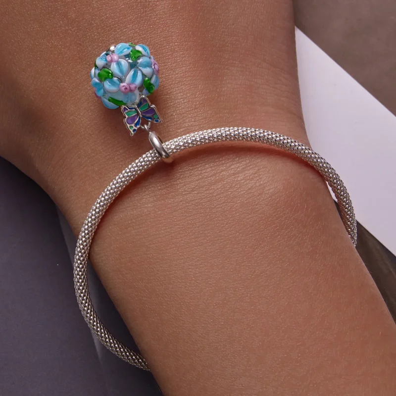 (image for) PANDORA Style Butterflies Dangle Charm - SCC2214 - View 6