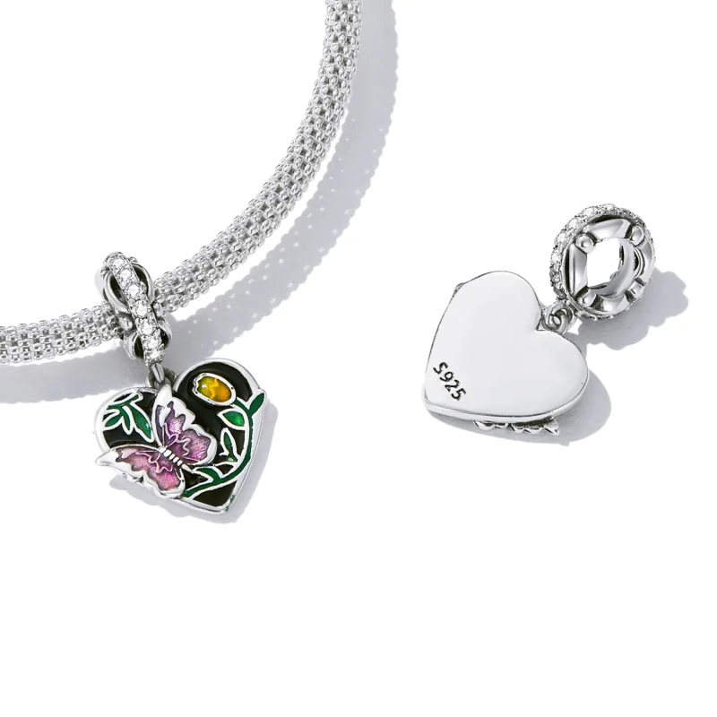 (image for) PANDORA Style Butterfly Love Garden Dangle Charm - SCC2248 - View 4