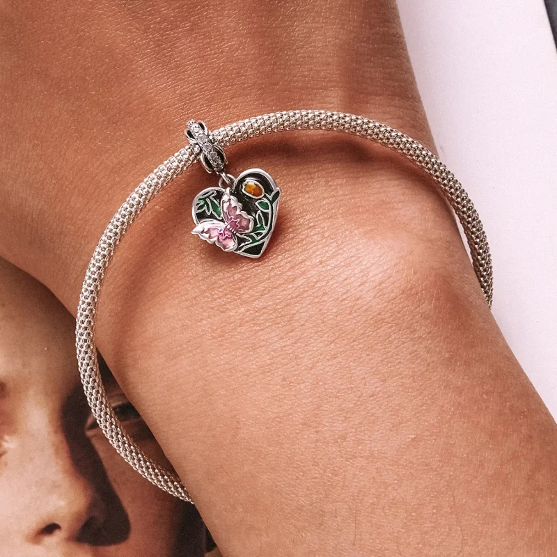 (image for) PANDORA Style Butterfly Love Garden Dangle Charm - SCC2248 - View 6