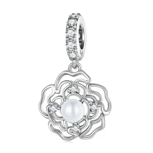 (image for) PANDORA Style Camellia Dangle Charm - BSC676