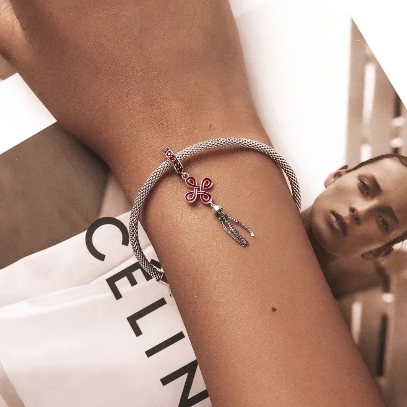 (image for) PANDORA Style Chinese Knot Dangle Charm - SCC2069 - View 5