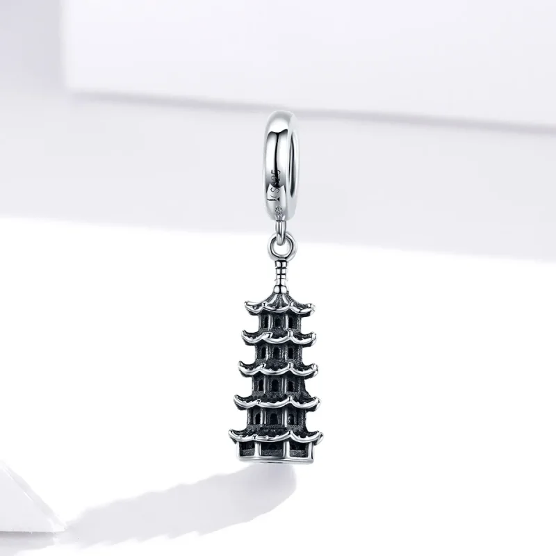 (image for) PANDORA Style Chinese Tower Dangle Charm - SCC1544 - View 4