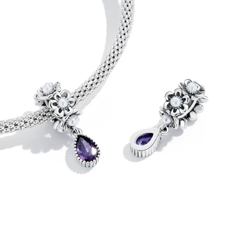 (image for) PANDORA Style Classical Water Drop Dangle Charm - SCC2180 - View 4