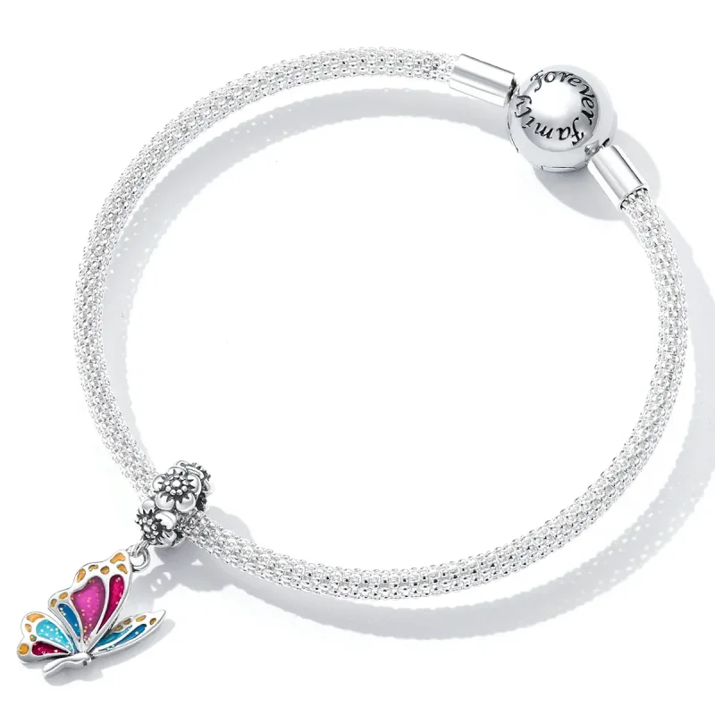 (image for) PANDORA Style Colorful Butterfly Dangle Charm - SCC2216 - View 4