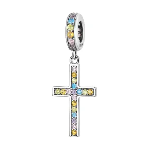 (image for) PANDORA Style Colorful Cross Dangle Charm - SCC2156