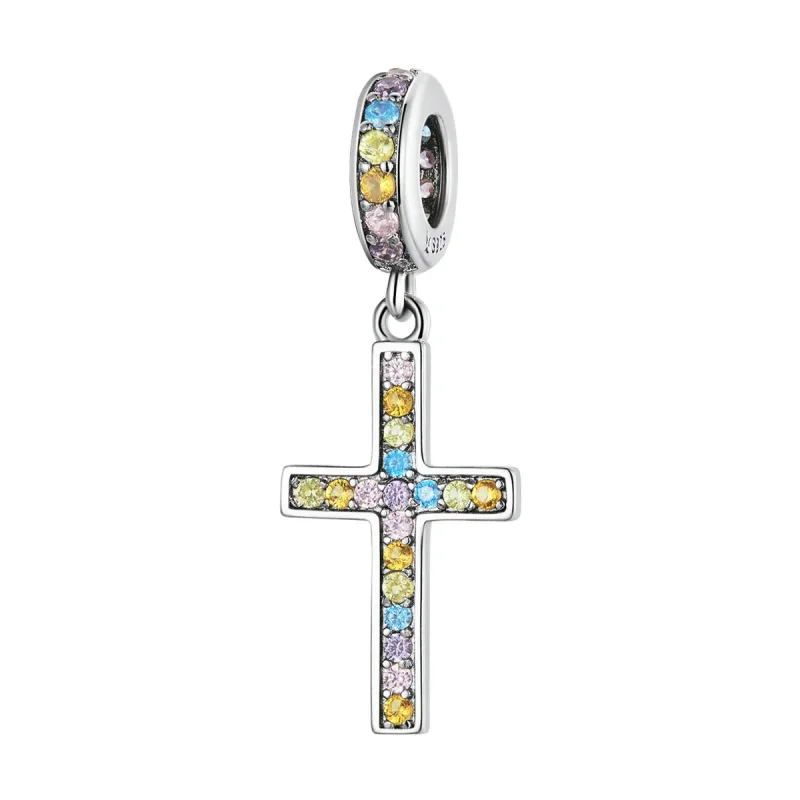 (image for) PANDORA Style Colorful Cross Dangle Charm - SCC2156 - Product Image