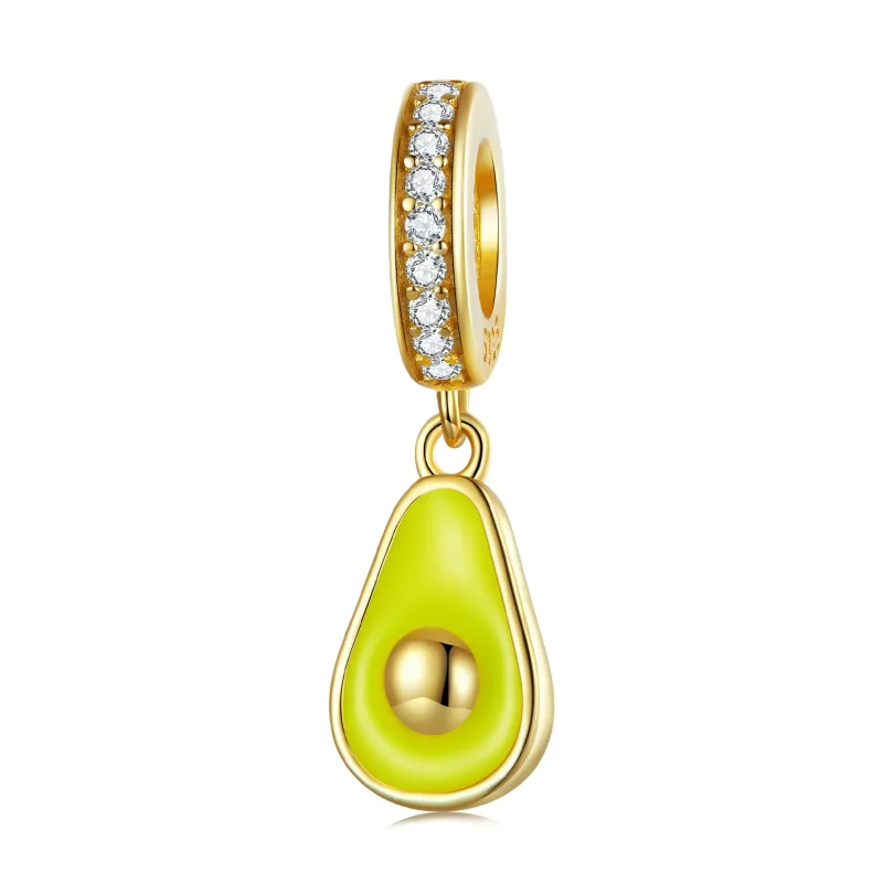 (image for) PANDORA Style Creamy Avocado Dangle Charm - BSC679 - Product Image