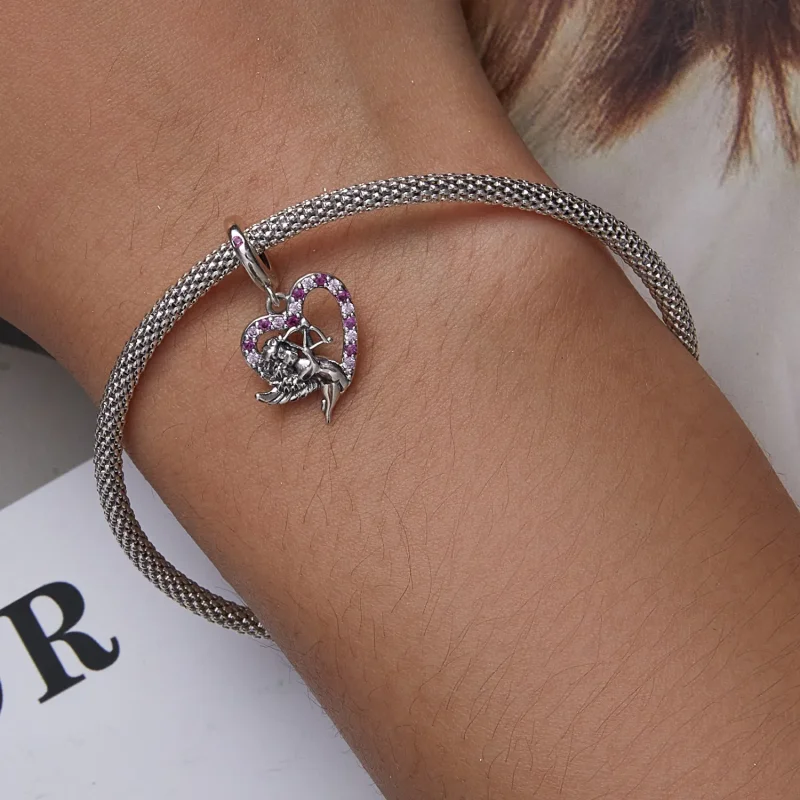 (image for) PANDORA Style Cupid Heart Dangle Charm - SCC2324 - View 6