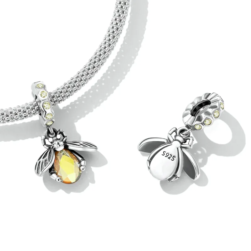 (image for) PANDORA Style Delicate Bee Dangle Charm - SCC2293 - View 4
