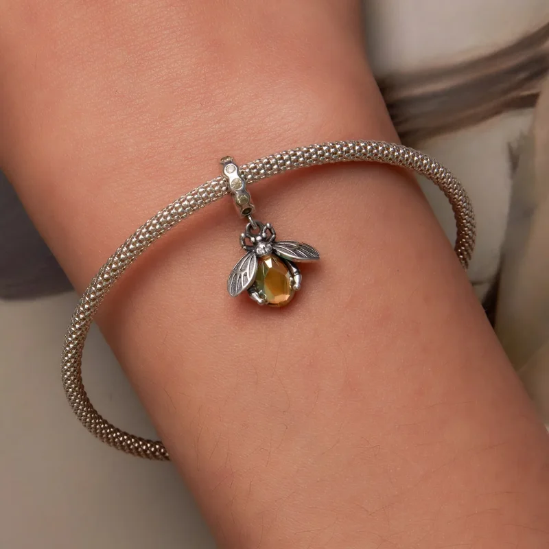 (image for) PANDORA Style Delicate Bee Dangle Charm - SCC2293 - View 6