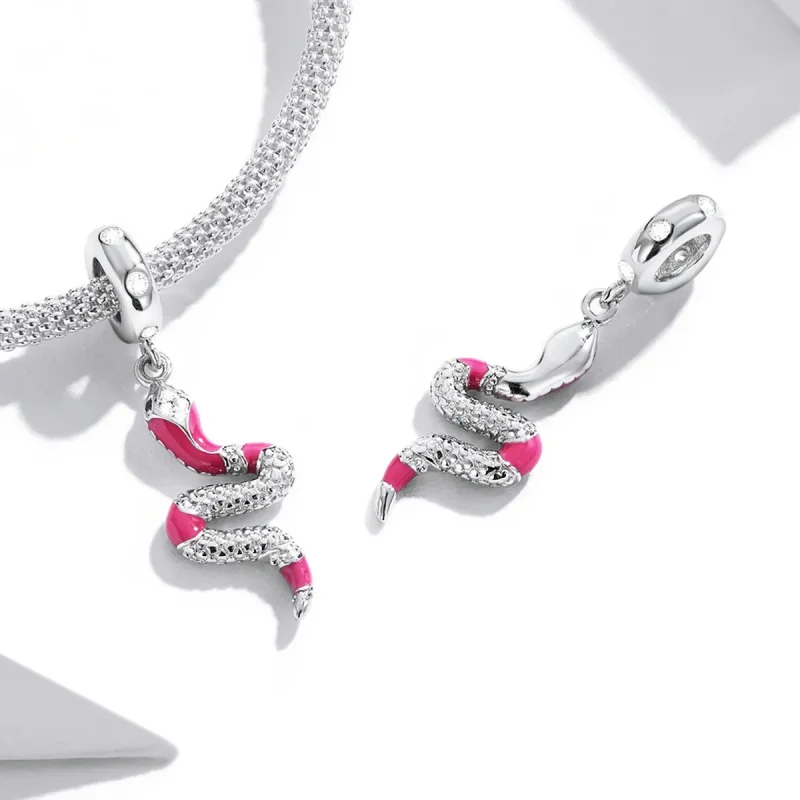 (image for) PANDORA Style Delicate Spirit Serpent Dangle Charm - BSC577 - View 4