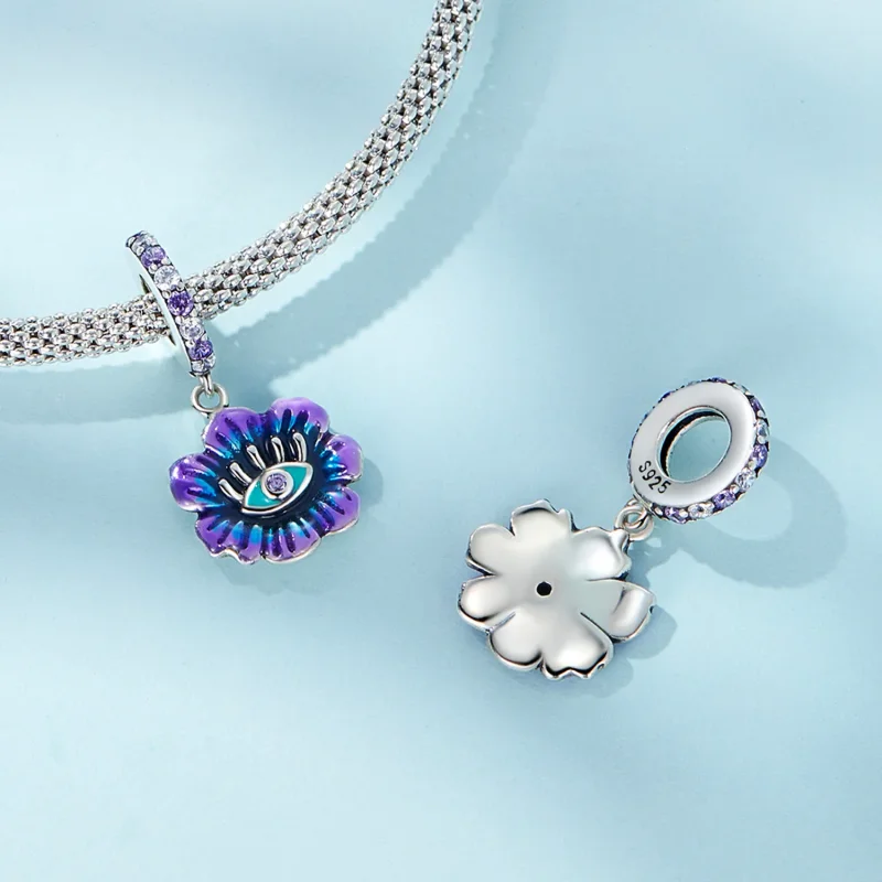 (image for) PANDORA Style Devil Flower Dangle Charm - SCC2373 - View 4