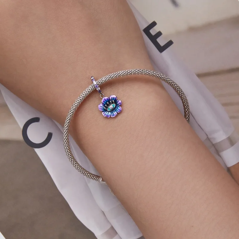 (image for) PANDORA Style Devil Flower Dangle Charm - SCC2373 - View 5