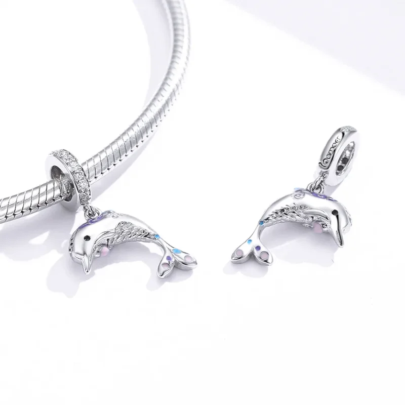 (image for) PANDORA Style Dolphin Dangle Charm - BSC159 - View 4