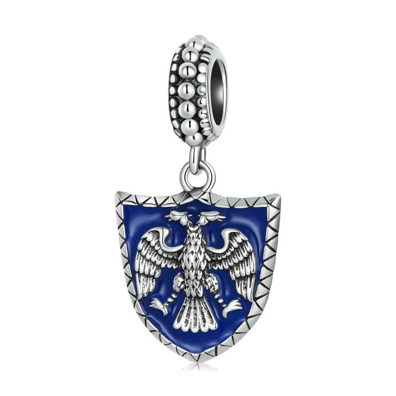 (image for) PANDORA Style Double Headed Eagle Shield Dangle Charm - SCC2184 - Product Image