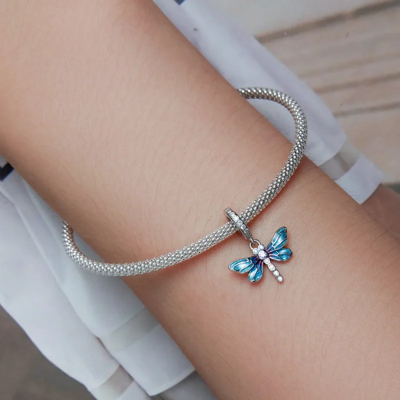 (image for) PANDORA Style Dragonfly Dangle Charm - BSC665 - View 5