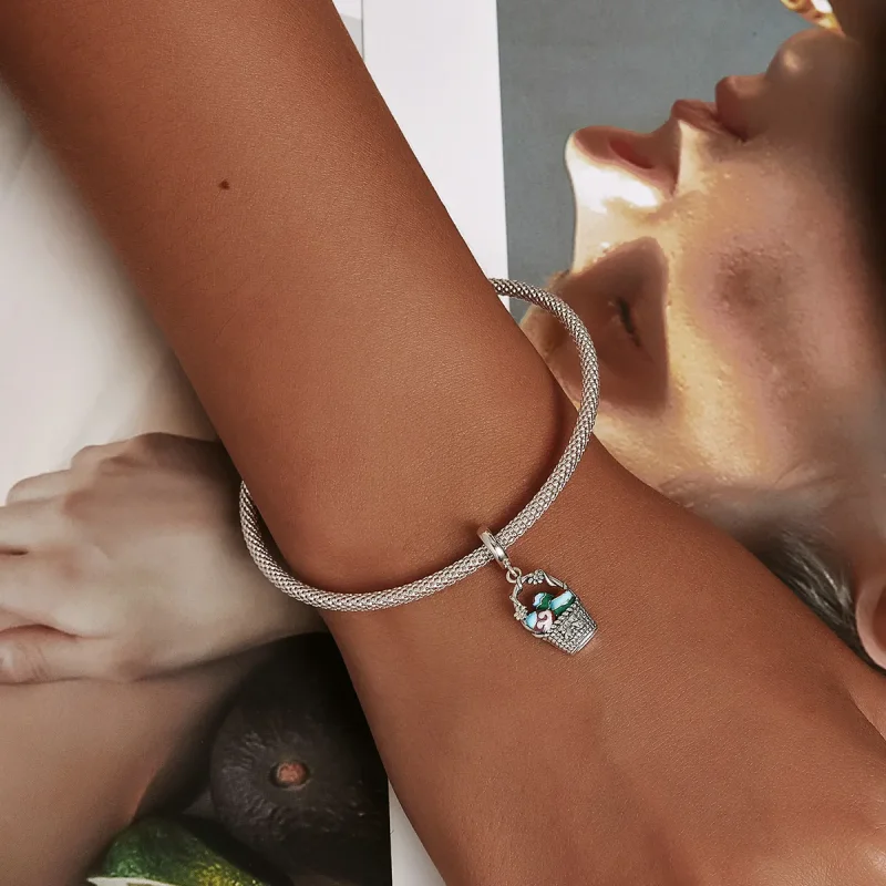 (image for) PANDORA Style Egg Basket Dangle Charm - SCC2118 - View 5