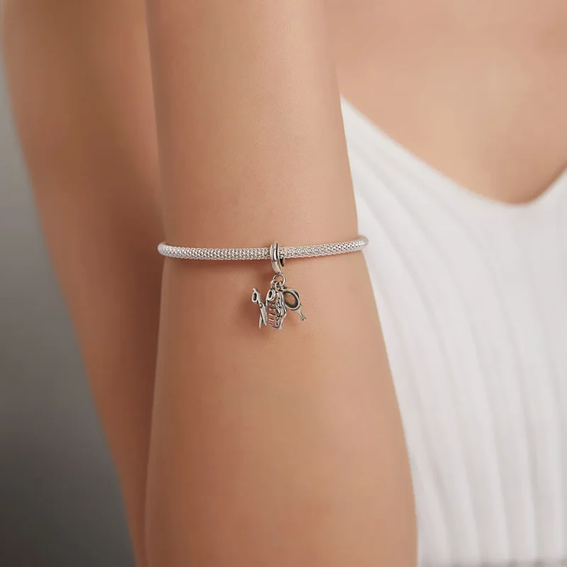 (image for) PANDORA Style Exquisite Girl Suit Dangle Charm - SCC1887 - View 5