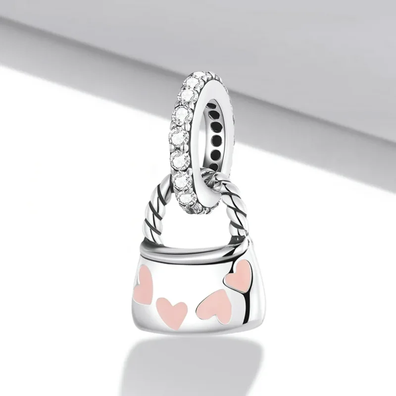 (image for) PANDORA Style Exquisite Heart Bag Dangle Charm - SCC2153 - View 2