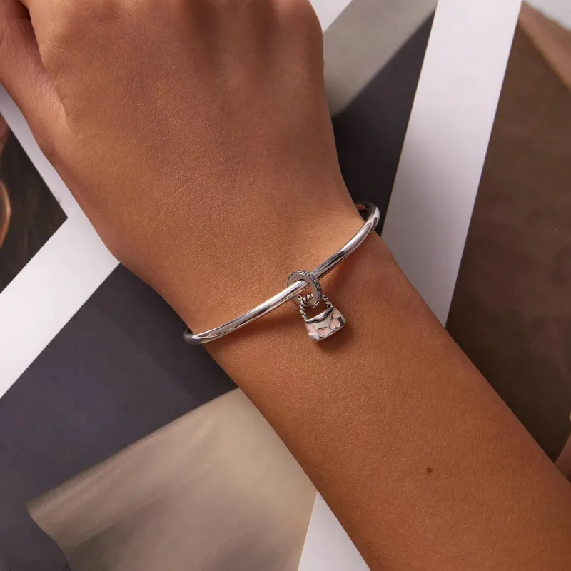 (image for) PANDORA Style Exquisite Heart Bag Dangle Charm - SCC2153 - View 5