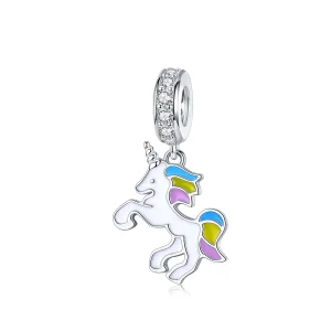 (image for) PANDORA Style Fantasy Unicorn Dangle Charm - BSC075