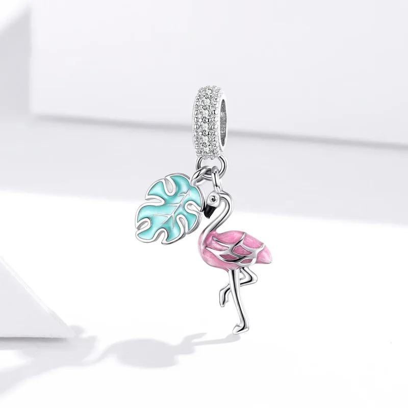 (image for) PANDORA Style Flamingo Dangle Charm - BSC277 - View 2