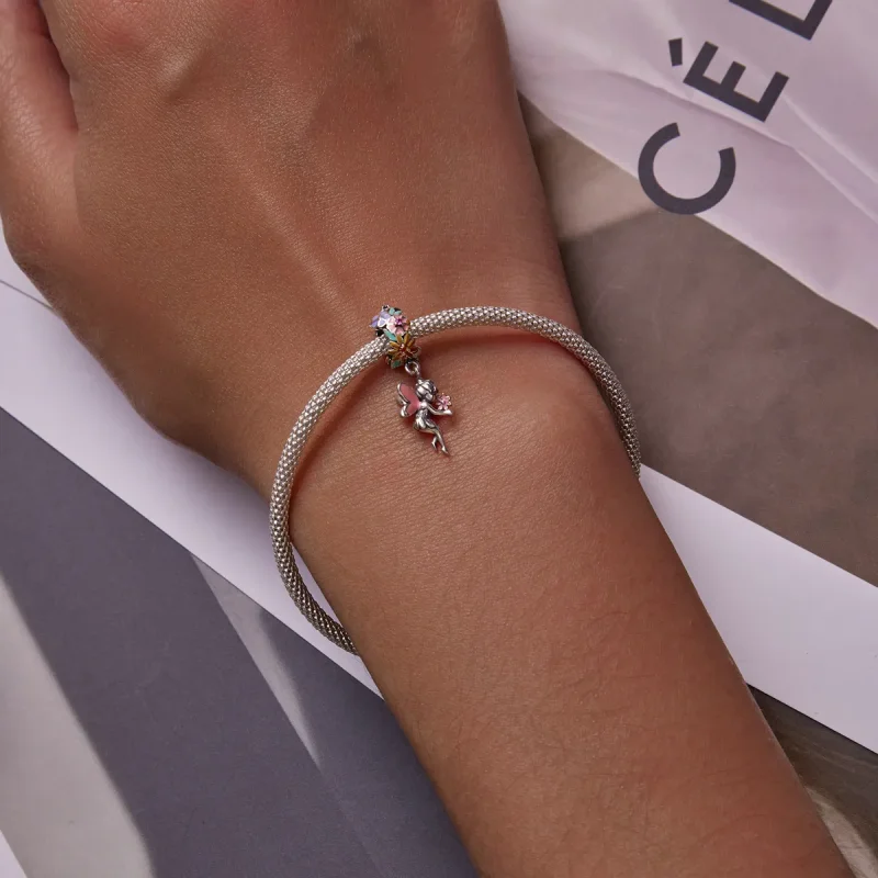 (image for) PANDORA Style Flower Elf Dangle Charm - BSC592 - View 5