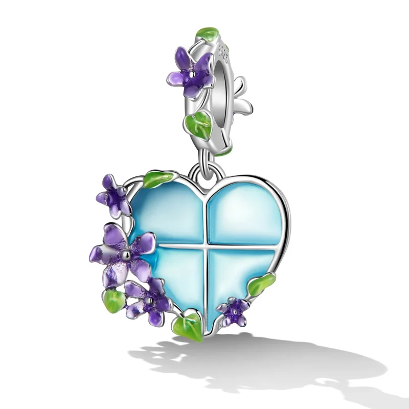 (image for) PANDORA Style Flower Window Dangle Charm - SCC2323 - View 2