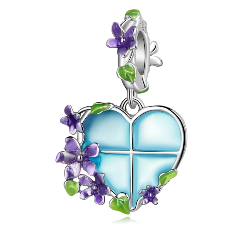 (image for) PANDORA Style Flower Window Dangle Charm - SCC2323 - Product Image