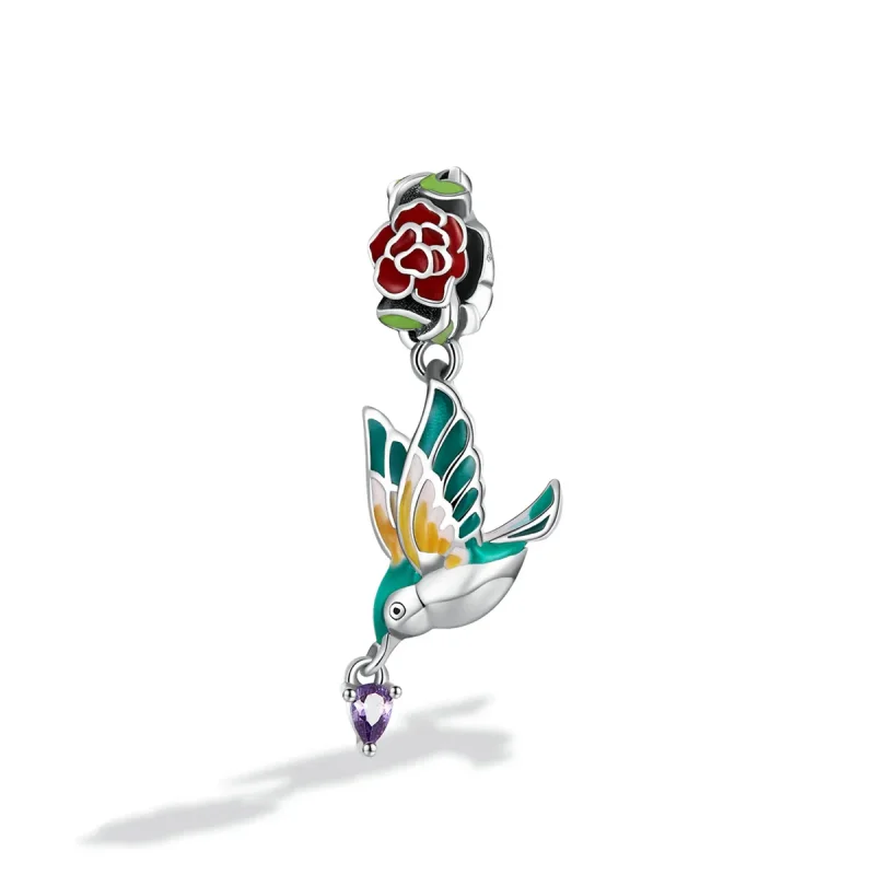 (image for) PANDORA Style Flowers and Birds Dangle Charm - SCC2195 - View 2