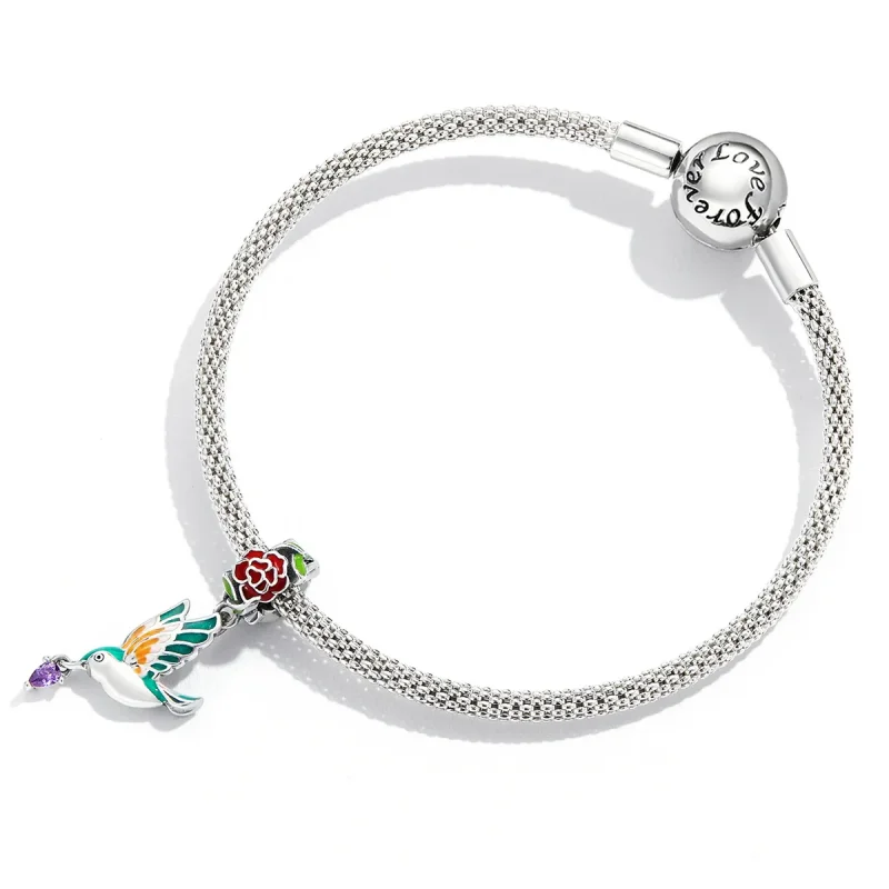 (image for) PANDORA Style Flowers and Birds Dangle Charm - SCC2195 - View 4