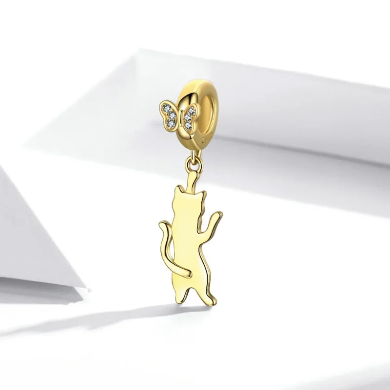 (image for) PANDORA Style Flutter Cat Dangle Charm - SCC2050 - View 2