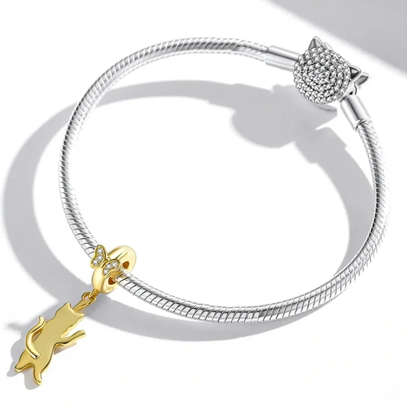 (image for) PANDORA Style Flutter Cat Dangle Charm - SCC2050 - View 3