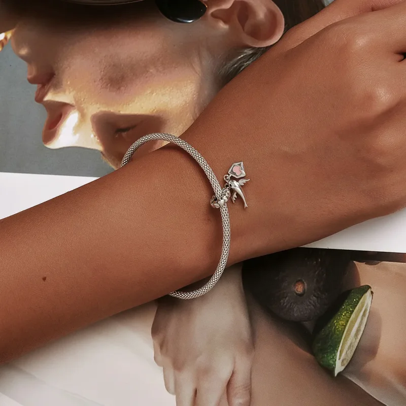 (image for) PANDORA Style Flying Pigeon Love Letter Dangle Charm - BSC573 - View 6