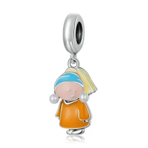 (image for) PANDORA Style Girl With Pearls Dangle Charm - SCC2078