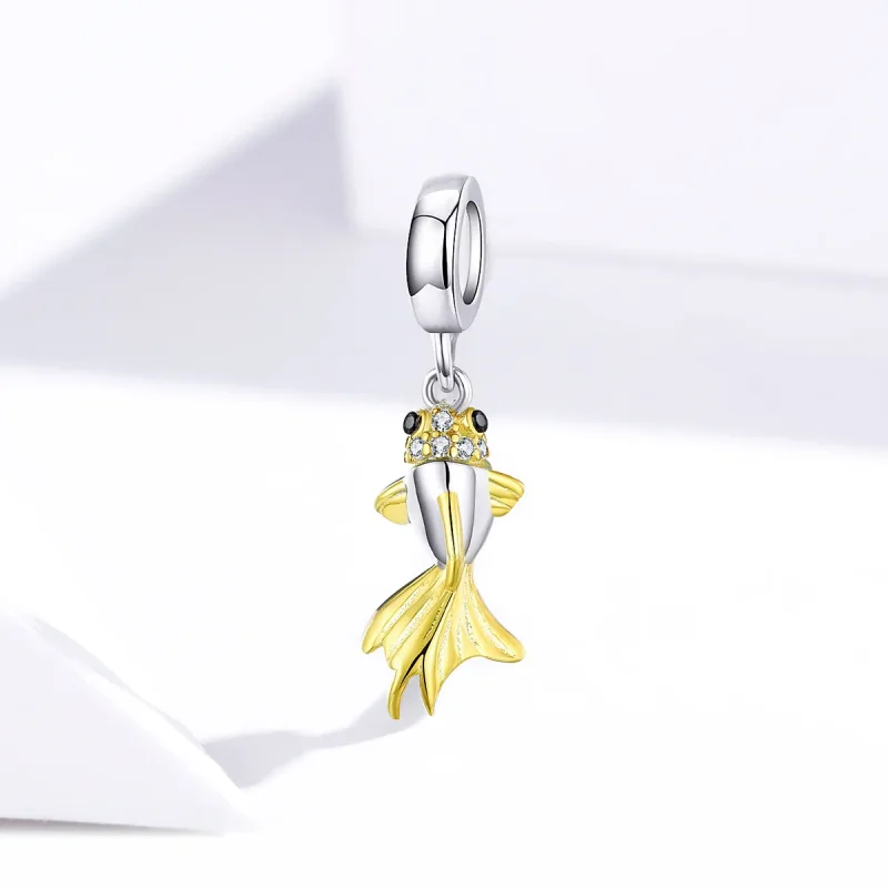 (image for) PANDORA Style Golden Koi Dangle Charm - BSC127 - View 2
