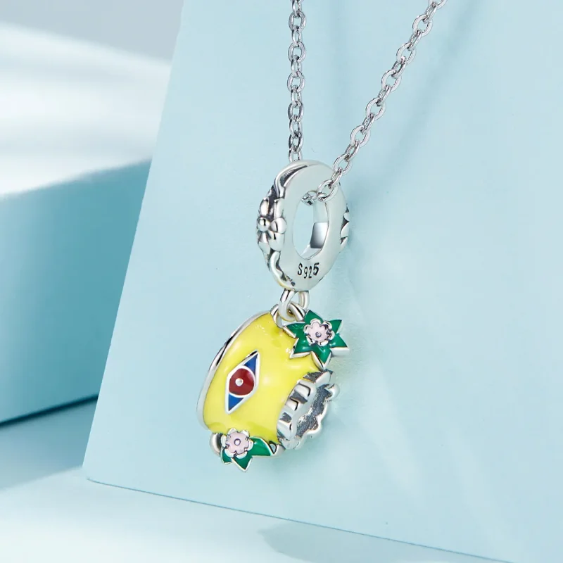 (image for) PANDORA Style Grotesque Devil's Eye Teacup Dangle Charm - SCC2375 - View 2