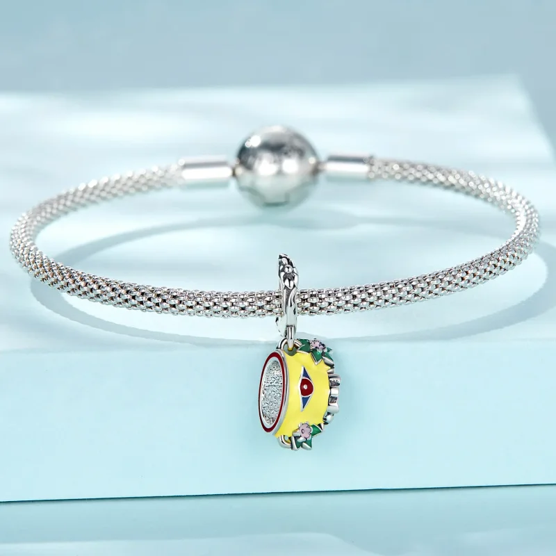 (image for) PANDORA Style Grotesque Devil's Eye Teacup Dangle Charm - SCC2375 - View 3