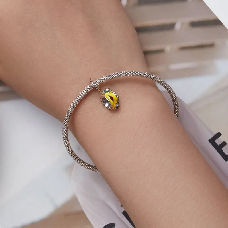 (image for) PANDORA Style Grotesque Devil's Eye Teacup Dangle Charm - SCC2375 - View 5