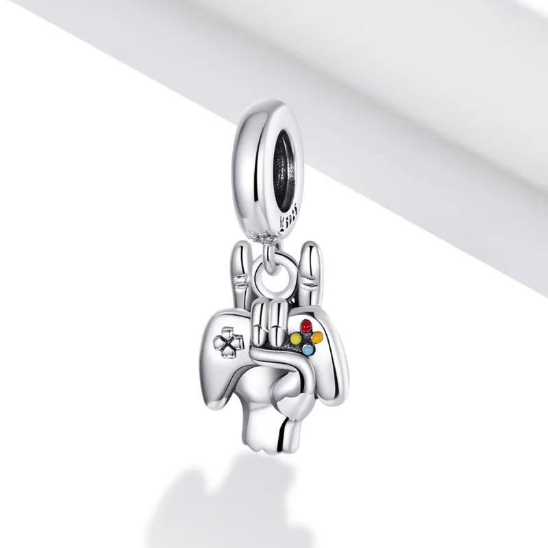 (image for) PANDORA Style Hand-Held Gaming Device Dangle Charm - SCC1896 - View 2