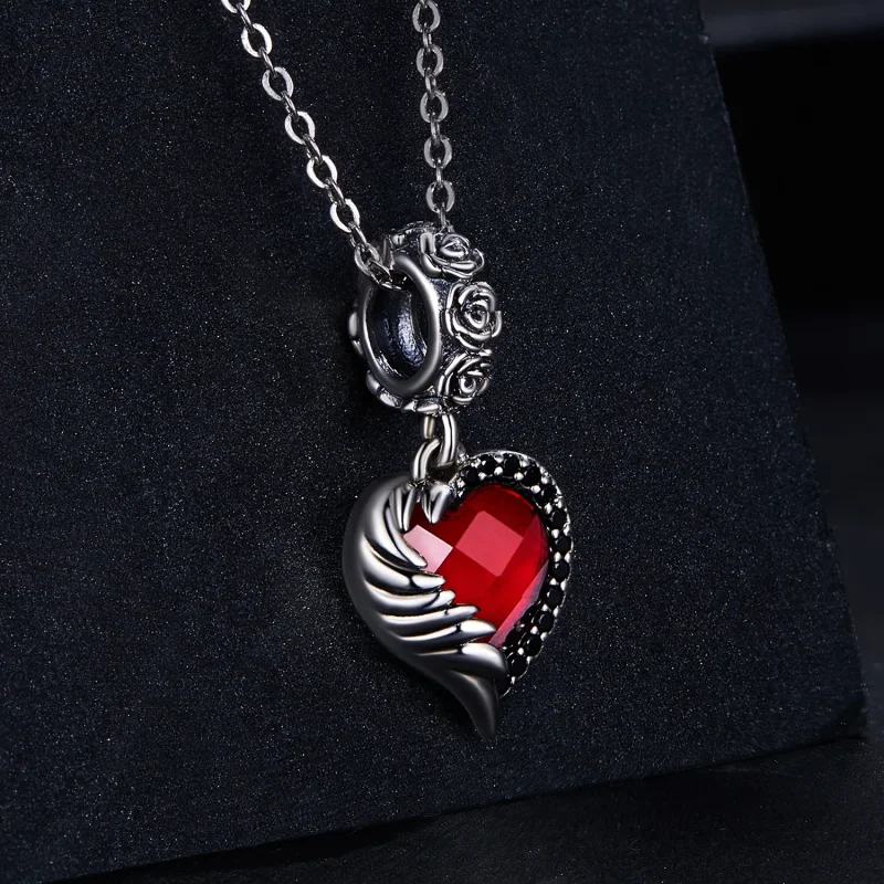 (image for) PANDORA Style Heart of Roses Dangle Charm - SCC2406 - View 2