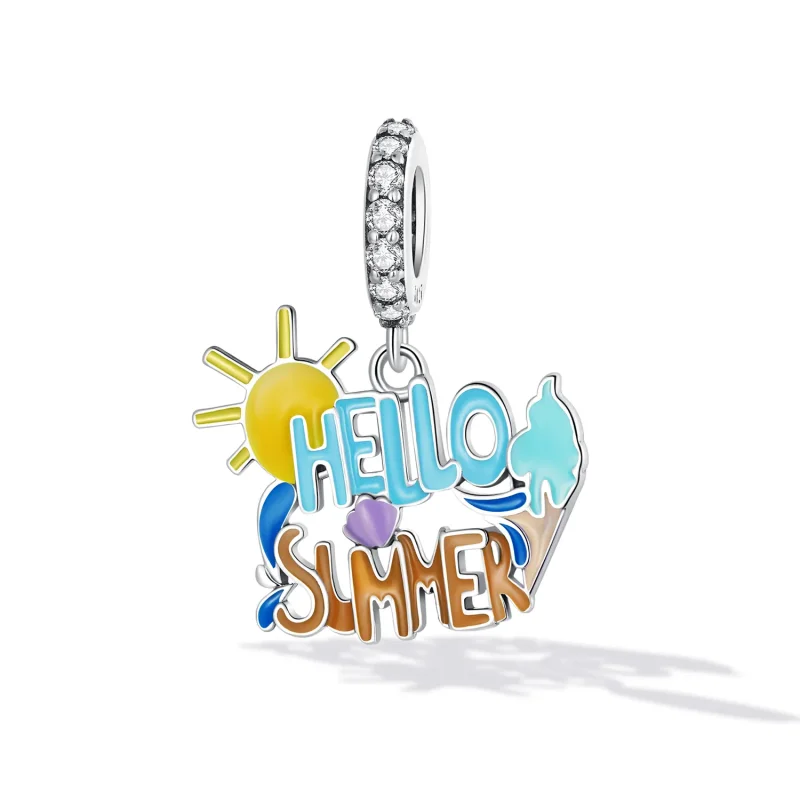 (image for) PANDORA Style Hello Summer Sign Dangle Charm - SCC2222 - View 2